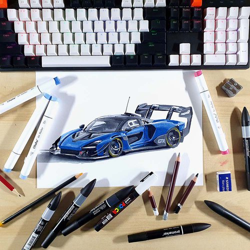 How to Draw a McLaren F1 Easy Precise Step by Step Tutorial